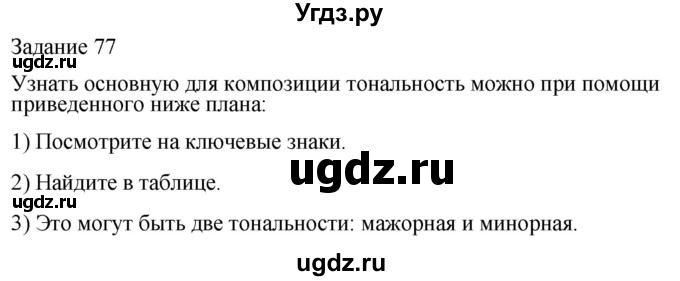 ГДЗ (Решебник) по музыке 3 класс (домашние задания) Золина Е.М. / задание / 77