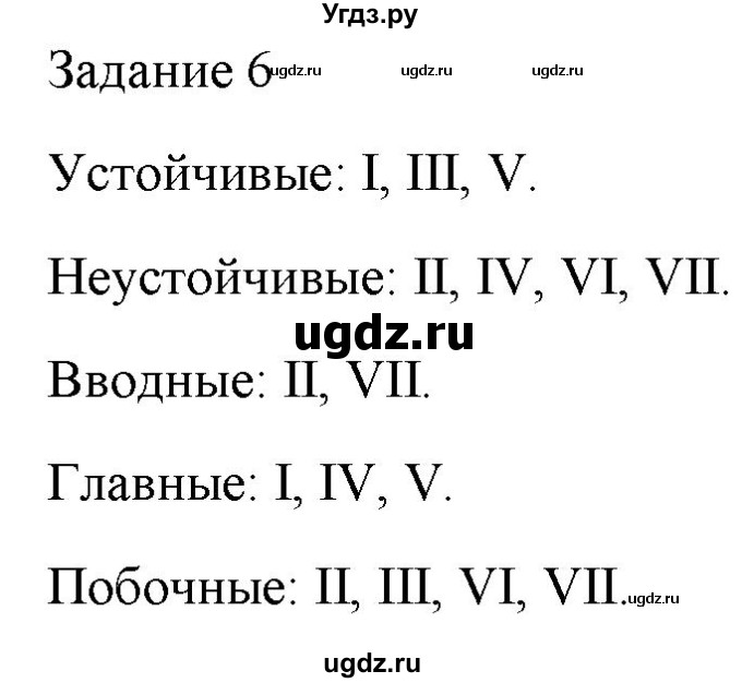 ГДЗ (Решебник) по музыке 6 класс (домашние задания) Золина Е.М. / задание / 6