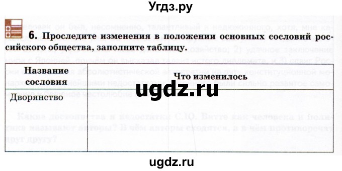 ГДЗ (Тетрадь) по истории 9 класс (рабочая тетрадь) Стафёрова Е.Л. / раздел 3 / 6