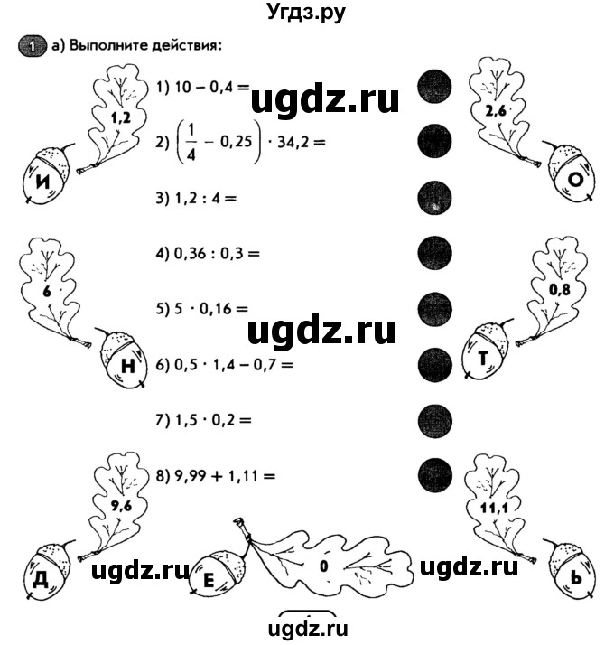 ГДЗ (Тетрадь) по математике 6 класс (рабочая тетрадь) Беленкова Е.Ю. / упражнение / 1