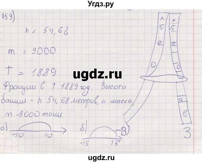 ГДЗ (Решебник) по математике 6 класс (рабочая тетрадь) Беленкова Е.Ю. / упражнение / 159