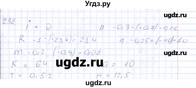 ГДЗ (Решебник) по математике 6 класс (рабочая тетрадь) Беленкова Е.Ю. / упражнение / 238