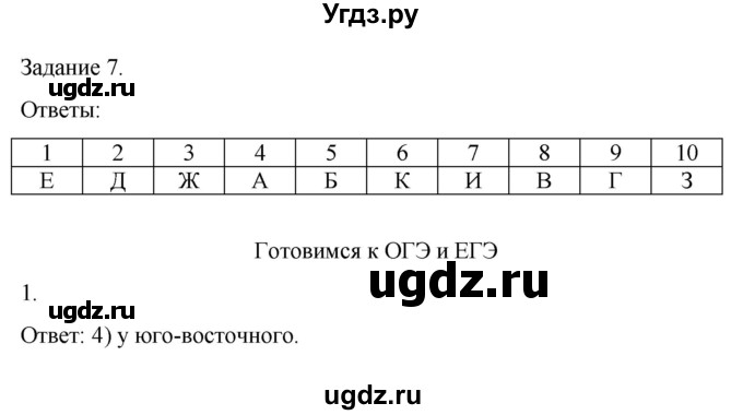 ГДЗ (Решебник) по географии 7 класс (рабочая тетрадь Материки и океаны) Баринова И.И. / страница / 40(продолжение 2)