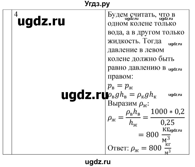 ГДЗ (Решебник) по физике 7 класс (контрольные и самостоятельные работы) О. И. Громцева / самостоятельная работа / работа 30 (вариант) / 2(продолжение 2)