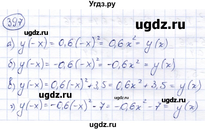ГДЗ (Решебник) по алгебре 8 класс Солтан Г.Н. / упражнение / 397