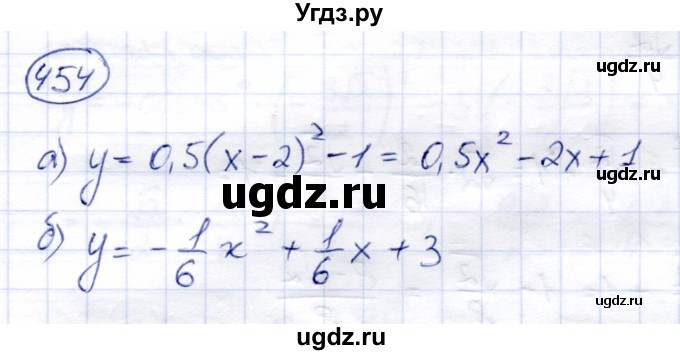 ГДЗ (Решебник) по алгебре 8 класс Солтан Г.Н. / упражнение / 454