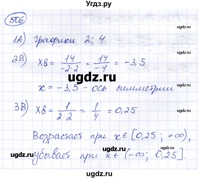 ГДЗ (Решебник) по алгебре 8 класс Солтан Г.Н. / упражнение / 506