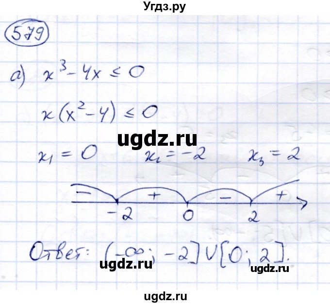 ГДЗ (Решебник) по алгебре 8 класс Солтан Г.Н. / упражнение / 579