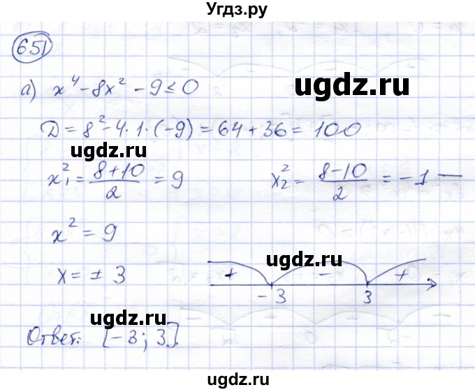 ГДЗ (Решебник) по алгебре 8 класс Солтан Г.Н. / упражнение / 651