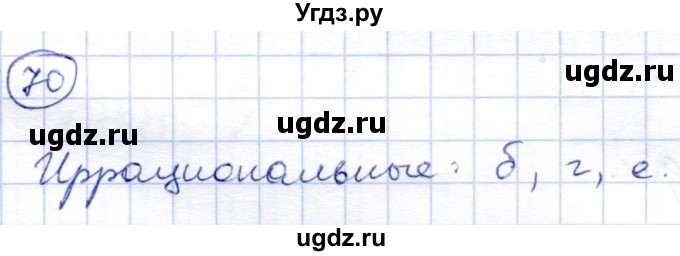 ГДЗ (Решебник) по алгебре 8 класс Солтан Г.Н. / упражнение / 70