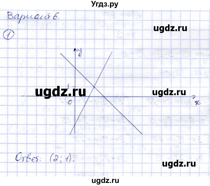 ГДЗ (Решебник №2) по алгебре 7 класс (дидактические материалы) Б.Г. Зив / самостоятельная работа / самостоятельная работа 21 / 6