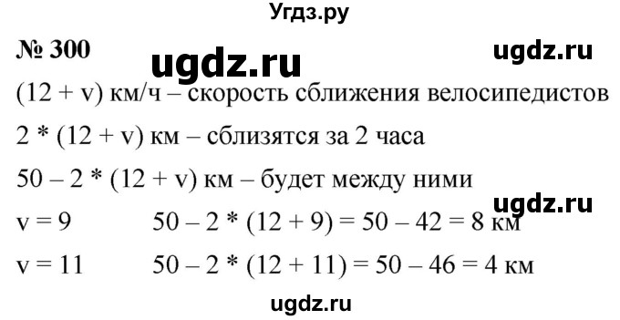 ГДЗ (Решебник №1) по математике 5 класс Ткачева М.В. / упражнение / 300