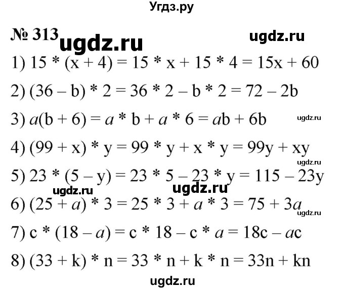 ГДЗ (Решебник №1) по математике 5 класс Ткачева М.В. / упражнение / 313