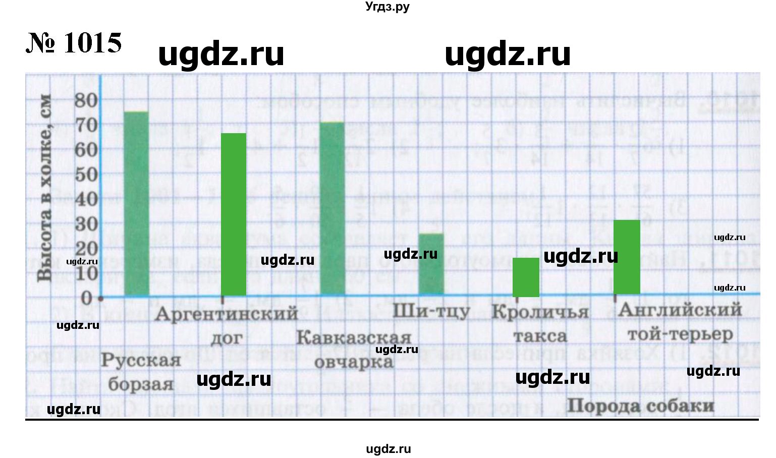 ГДЗ (Решебник №1) по математике 5 класс Ткачева М.В. / упражнение / 1015