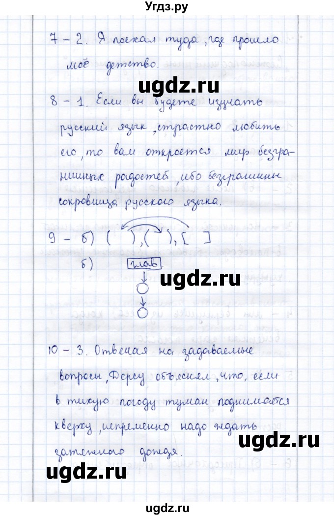 ГДЗ (Решебник) по русскому языку 9 класс (рабочая тетрадь ) Богданова Г.А. / часть 2 / проверочные работы / итоговая проверочная работа (стр. 82) вариант / 1(продолжение 2)