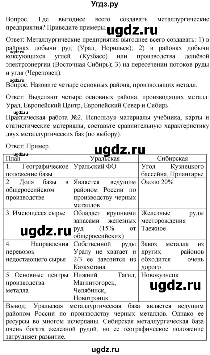 ГДЗ (Решебник) по географии 9 класс (рабочая тетрадь) Баринова И.И. / страница / 8(продолжение 2)