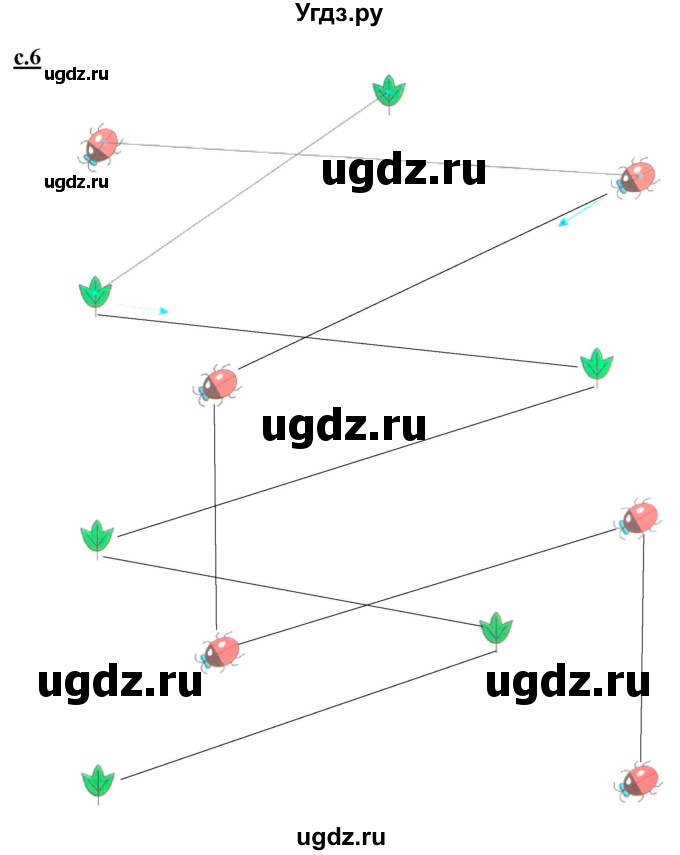 ГДЗ (Решебник) по русскому языку 1 класс (прописи) Безруких М.М. / часть 1. страница / 6