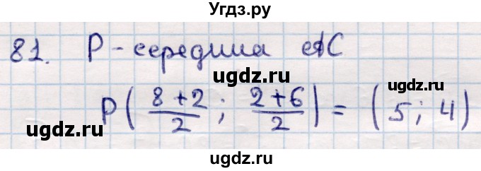 ГДЗ (Решебник) по геометрии 10 класс Смирнов В.А. / повторение курса 7—9 классов / 81