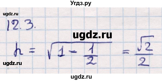 ГДЗ (Решебник) по геометрии 10 класс Смирнов В.А. / §12 / 12.3