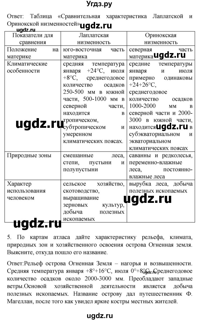 ГДЗ (Решебник) по географии 7 класс (Страноведение) Климанова О.А. / страница / 271(продолжение 2)