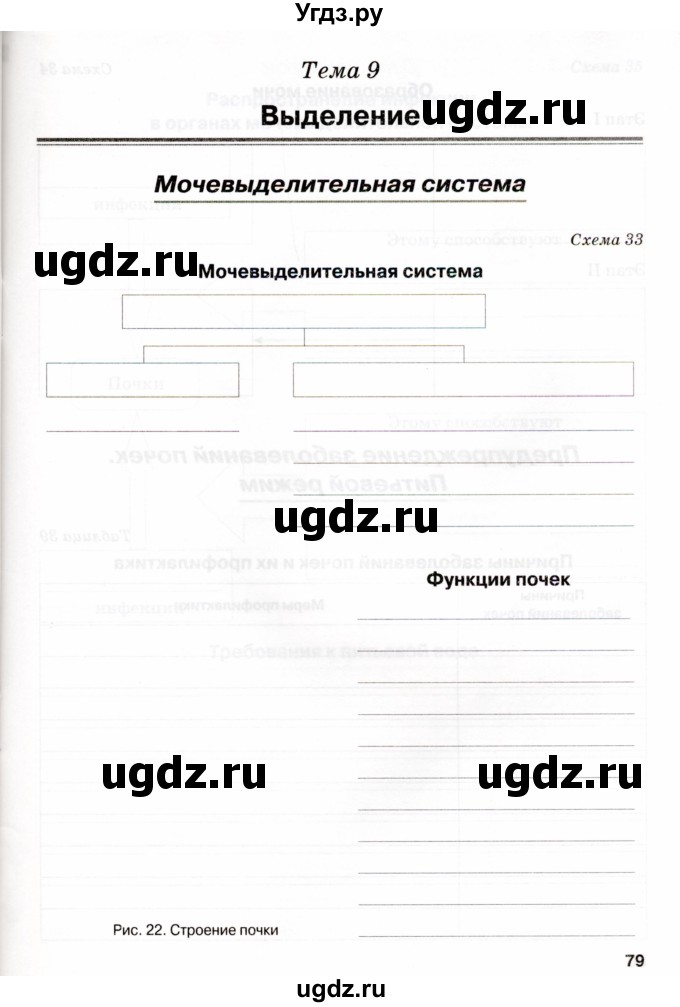 ГДЗ (Учебник) по биологии 8 класс (рабочая тетрадь) Н.Ф. Бодрова / страница / 79