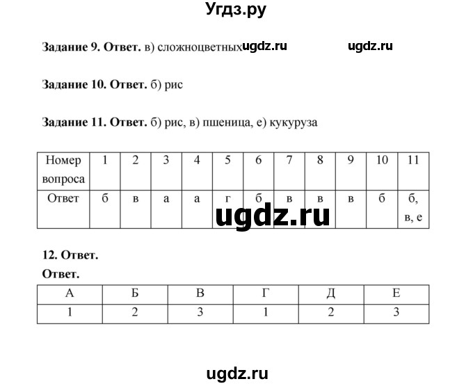 ГДЗ (Решебник) по биологии 6 класс (рабочая тетрадь) В.И. Сивоглазов / страница / 87