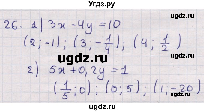 ГДЗ (Решебник) по алгебре 9 класс Абылкасымова А.Е. / повторения курса 9 класса / 26