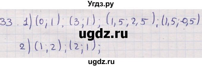 ГДЗ (Решебник) по алгебре 9 класс Абылкасымова А.Е. / повторения курса 9 класса / 33