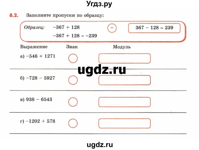 ГДЗ (Учебник) по математике 6 класс (рабочая тетрадь) Зубарева И.И. / часть 1 (параграф) / параграф 8 / 2