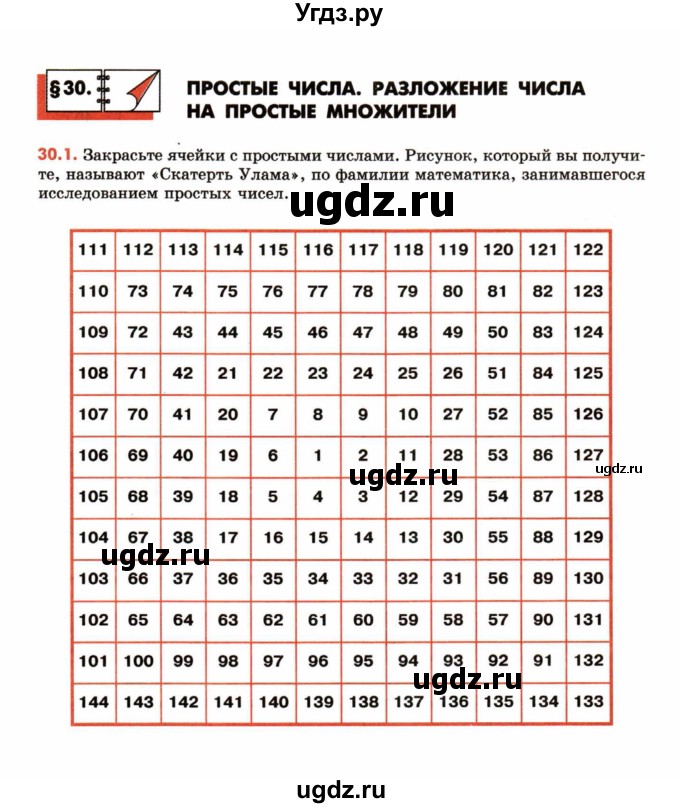 ГДЗ (Учебник) по математике 6 класс (рабочая тетрадь) Зубарева И.И. / часть 2 (параграф) / параграф 30 / 1