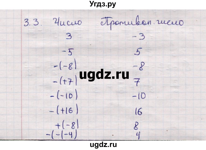 ГДЗ (Решебник №1) по математике 6 класс (рабочая тетрадь) Зубарева И.И. / часть 1 (параграф) / параграф 3 / 3