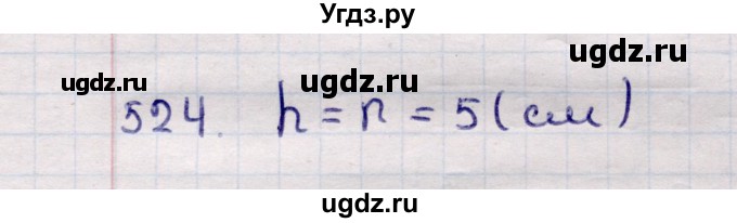 ГДЗ (Решебник) по геометрии 11 класс Солтан Г.Н. / задача / 524