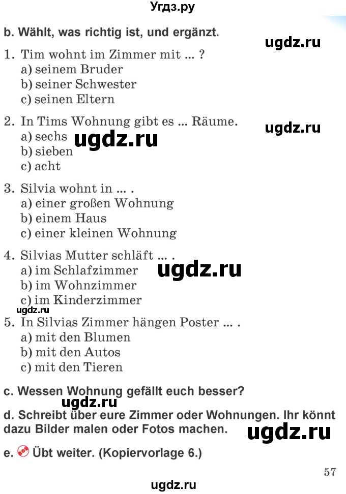 ГДЗ (Учебник) по немецкому языку 4 класс Будько А.Ф. / часть 2. страница / 57