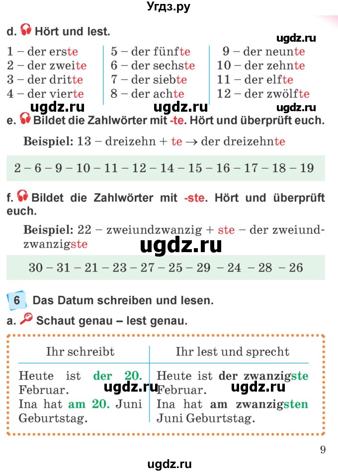ГДЗ (Учебник) по немецкому языку 4 класс Будько А.Ф. / часть 2. страница / 9
