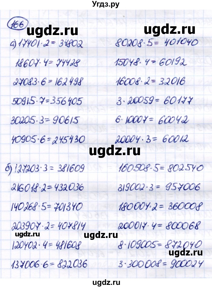 ГДЗ (Решебник) по математике 7 класс Алышева Т.В. / упражнение / 166