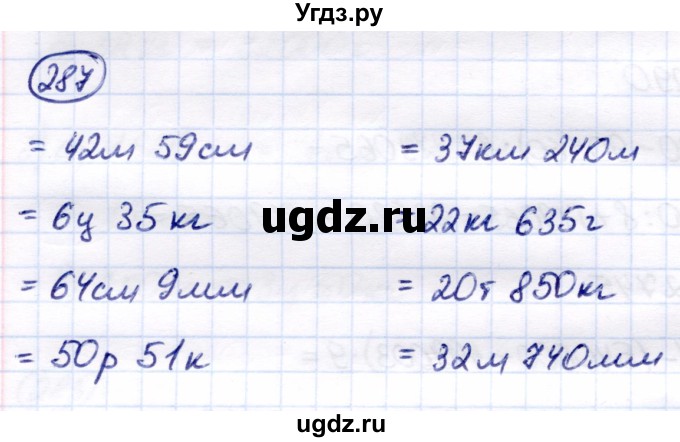 ГДЗ (Решебник) по математике 7 класс Алышева Т.В. / упражнение / 287