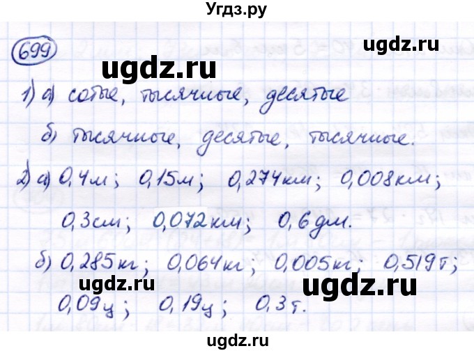 ГДЗ (Решебник) по математике 7 класс Алышева Т.В. / упражнение / 699