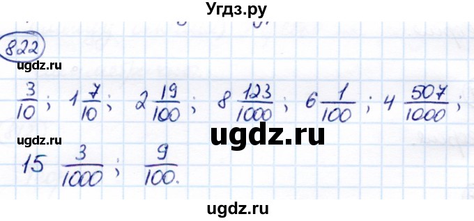 ГДЗ (Решебник) по математике 7 класс Алышева Т.В. / упражнение / 822