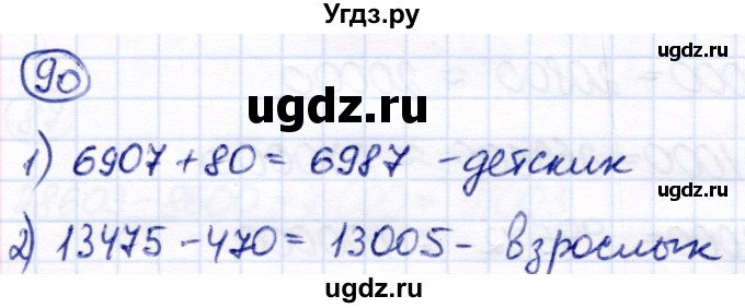 ГДЗ (Решебник) по математике 7 класс Алышева Т.В. / упражнение / 90