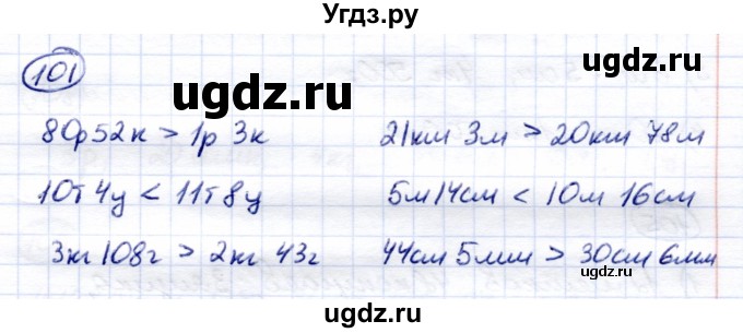 ГДЗ (Решебник) по математике 7 класс (рабочая тетрадь) Алышева Т.В. / упражнение / 101