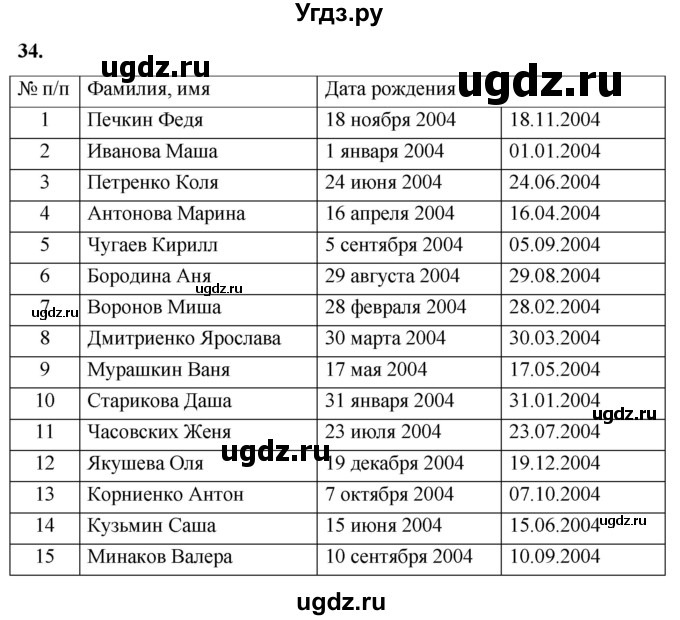 ГДЗ (Решебник) по математике 7 класс (рабочая тетрадь) Алышева Т.В. / упражнение / 34