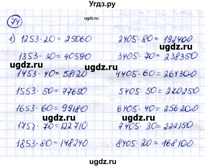 ГДЗ (Решебник) по математике 7 класс (рабочая тетрадь) Алышева Т.В. / упражнение / 74