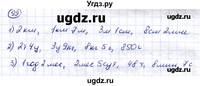 ГДЗ (Решебник) по математике 7 класс (рабочая тетрадь) Алышева Т.В. / упражнение / 99