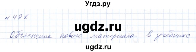 ГДЗ (Решебник) по математике 8 класс Эк В.В. / упражнение / 491