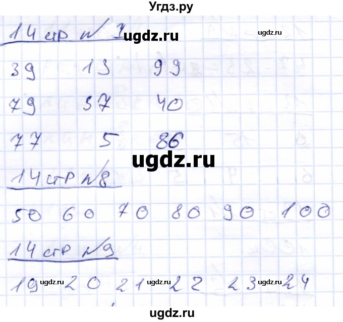 ГДЗ (Решебник) по математике 4 класс (рабочая тетрадь) Перова М.Н. / часть 1. страница / 14(продолжение 2)