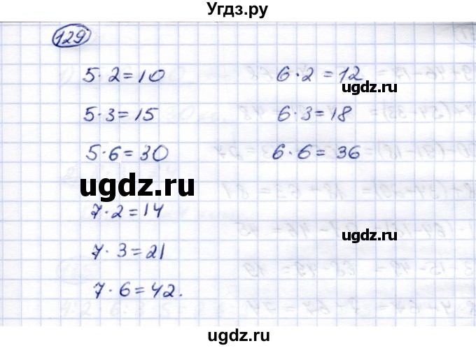 ГДЗ (Решебник) по математике 5 класс Перова М.Н. / сотня / 129