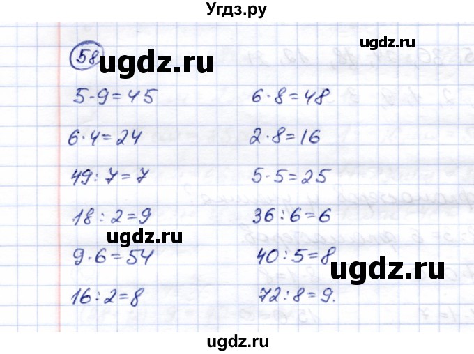 ГДЗ (Решебник) по математике 5 класс Перова М.Н. / сотня / 58