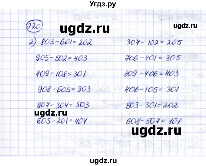 ГДЗ (Решебник) по математике 5 класс Перова М.Н. / тысяча / 220