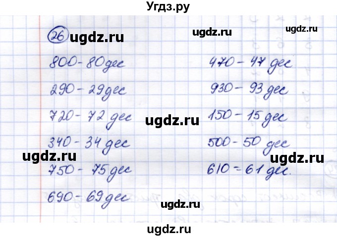 ГДЗ (Решебник) по математике 5 класс Перова М.Н. / тысяча / 26