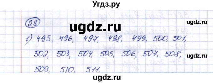 ГДЗ (Решебник) по математике 5 класс Перова М.Н. / тысяча / 28